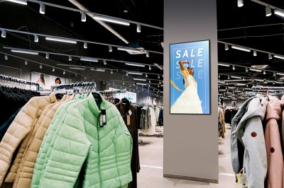 Standard sk�rme til digital skiltning